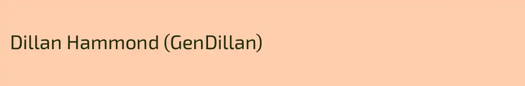 Dillan Hammond (GenDillan)